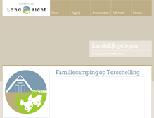 Tablet Screenshot of campinglandzicht.nl
